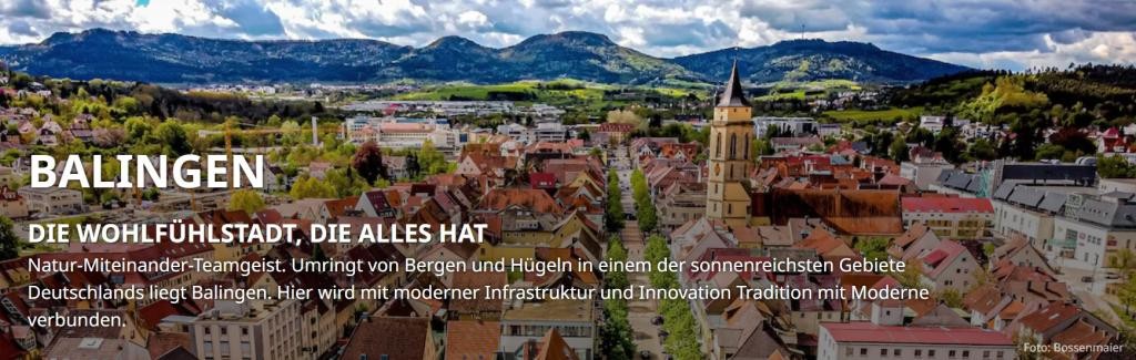 Balingen - die Wohlfühlstadt, die alles hat