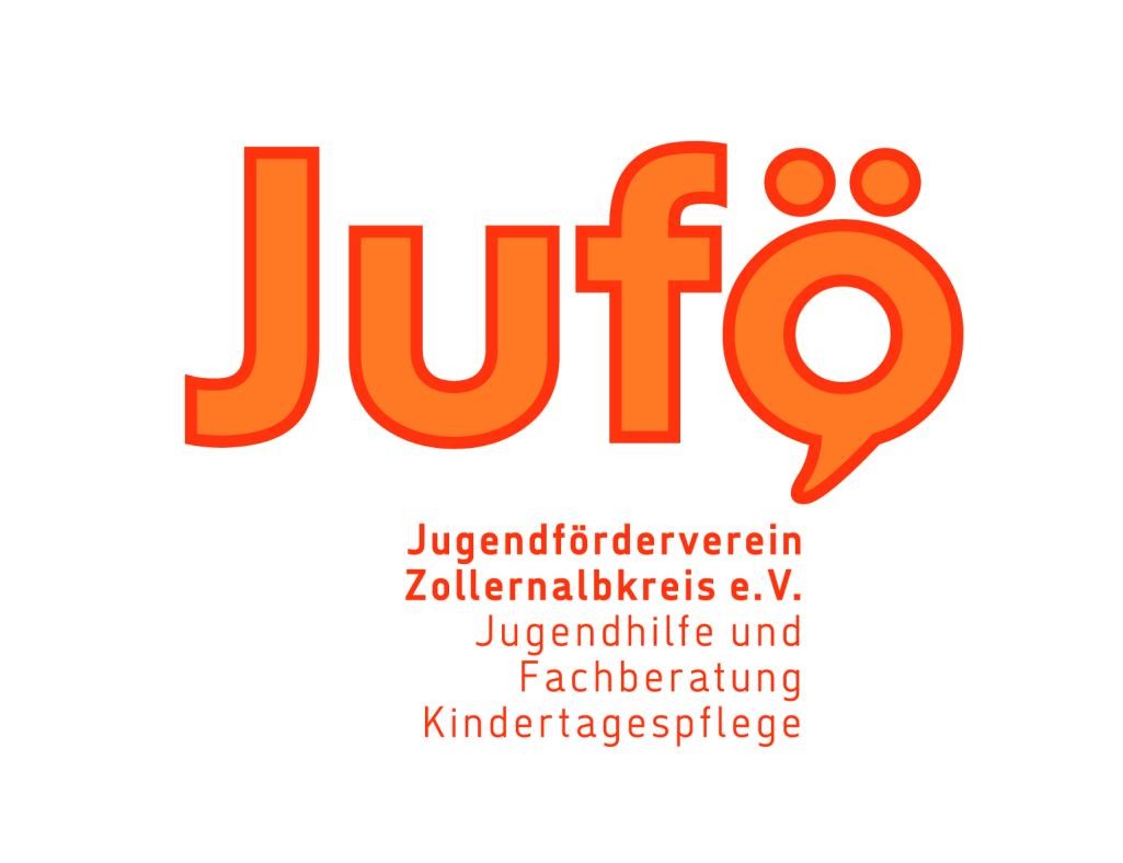Logo - 2 Sprechblasen - Tagesmütter + Tagesväter im Jugendförderverein Zollernalbkreis e.V.