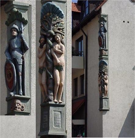 Skulptur Adam und Eva