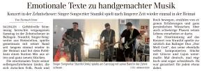 Zeitungsausriss aus dem ZAK vom 27. Juni
