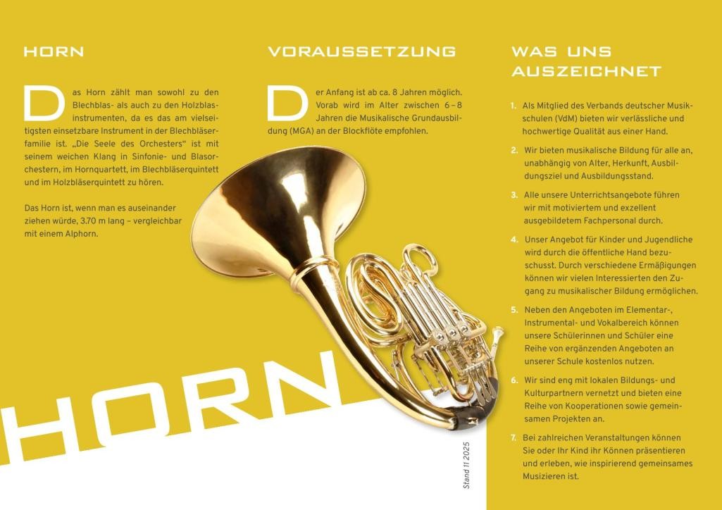 Instrumentenflyer Horn Instrumentenflyer Horn