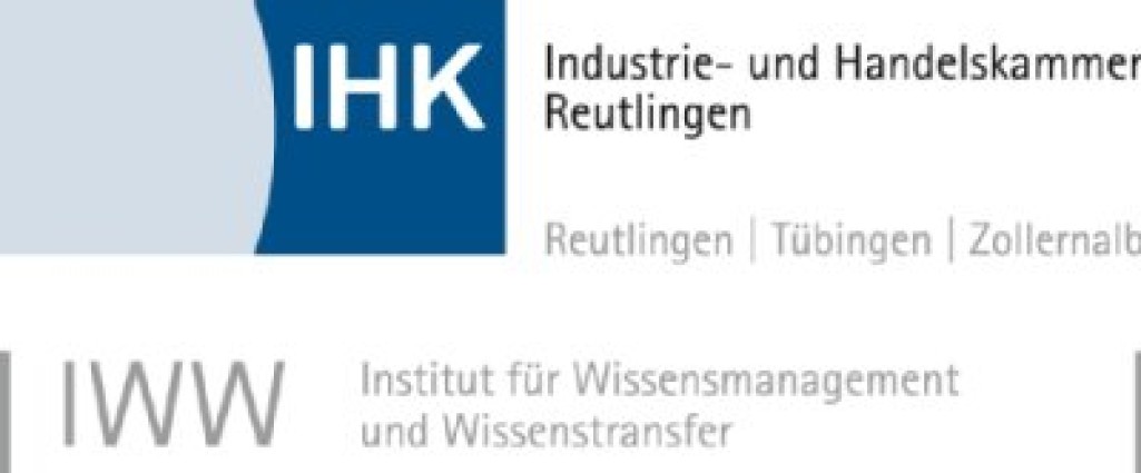Sie sehen das Logo der Industrie- und Handelskammer Reutlingen, beinhaltet das IWW.