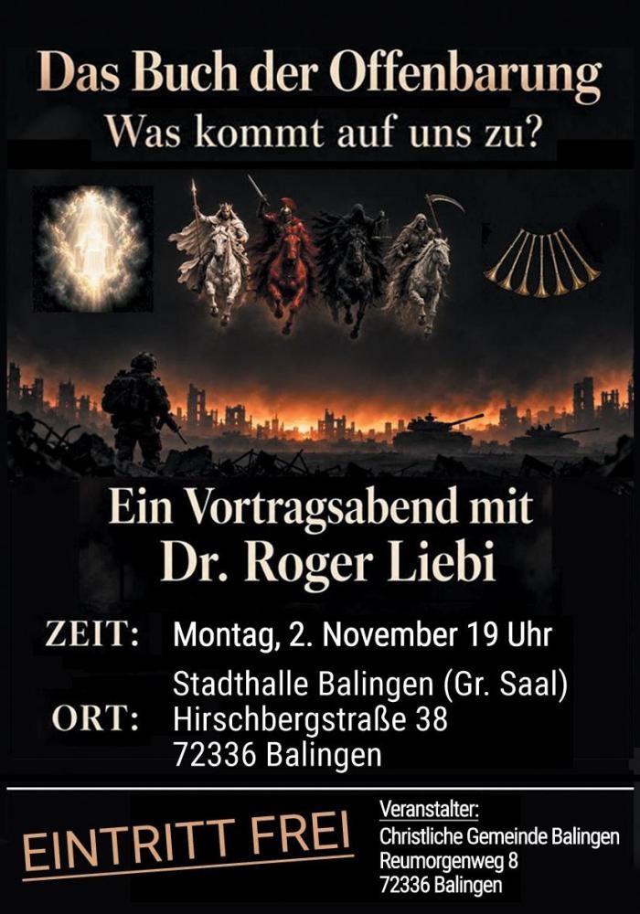 Veranstaltungsplakat - Das Buch der Offenbarung Veranstaltungsplakat - Das Buch der Offenbarung