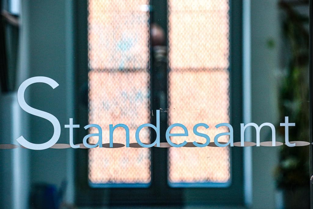 Eingang in das Standesamt im Rathaus