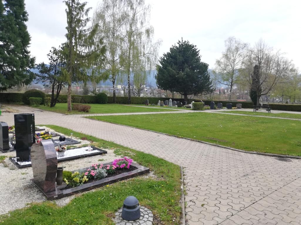 Friedhof Frommern mit Blick in Richtung Süden