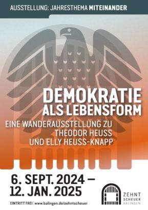 Ausstellungsplakat von Demokratie als Lebensform