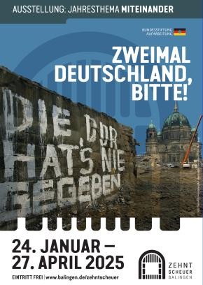Ausstellungsplakat von Zweimal Deutschland, bitte!