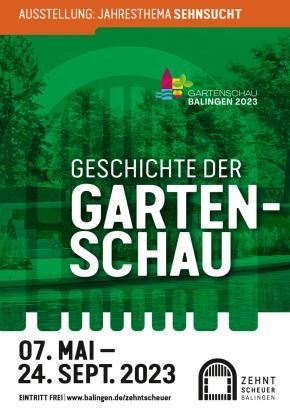Die Geschichte der Gartenschau Ausstellungsplakat Die Geschichte der Gartenschau