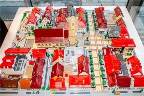 Ein Legomodell der Balinger Innenstadt