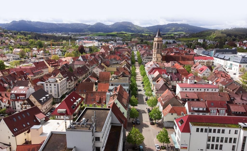 Balinger Innenstadt - mit Blick nach Süden