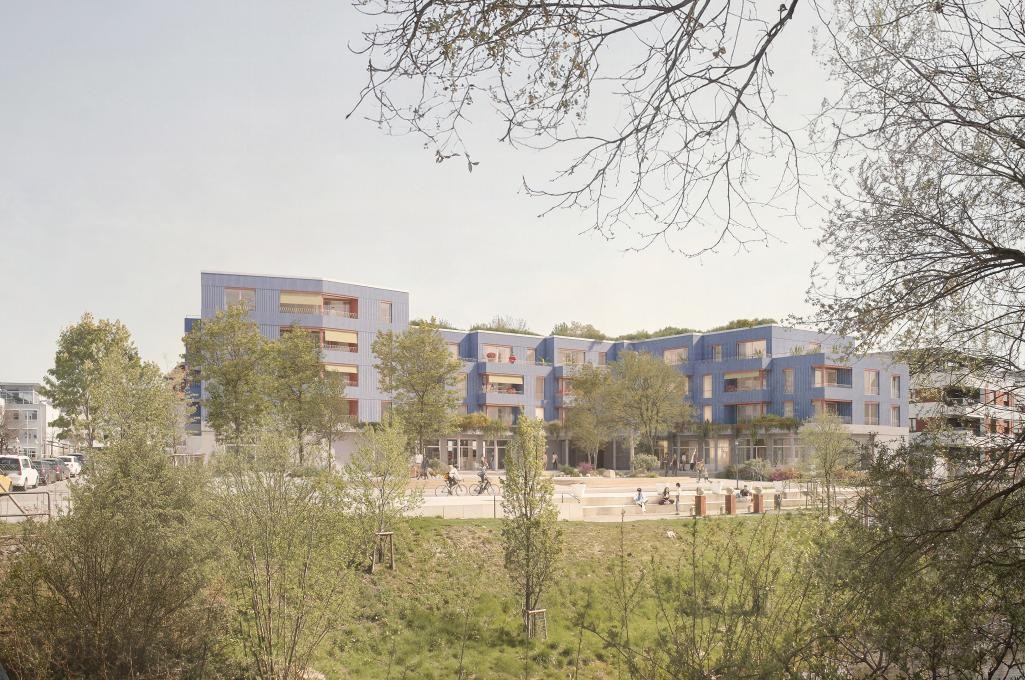 Visualisierung mit Blick von der Brücke