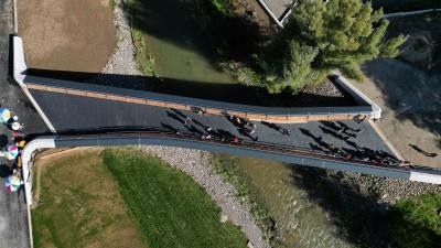 Drohnenaufnahme Parkufersteg