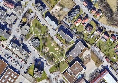 Luftbild Spielplatz Jahnstraße Luftbild Spielplatz Jahnstraße
