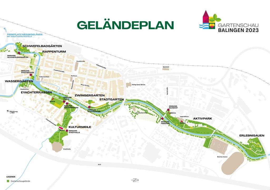 Geländeplan Gartenschau