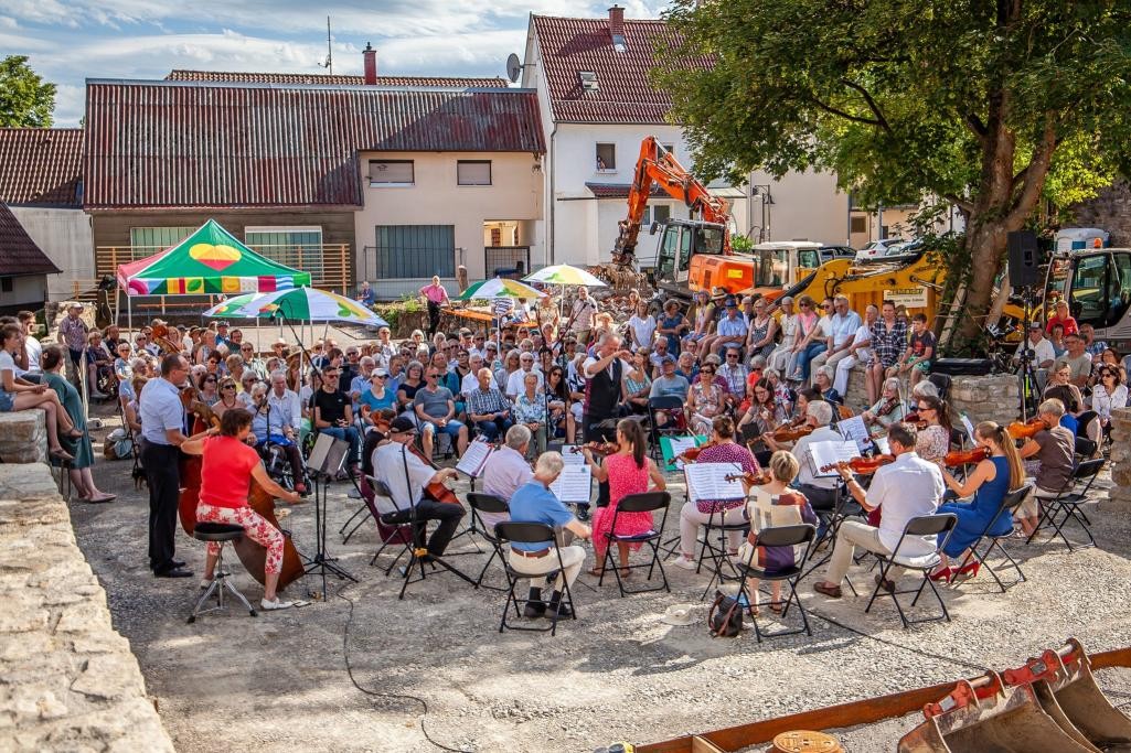 Baustellenkonzert im Zwingergarten