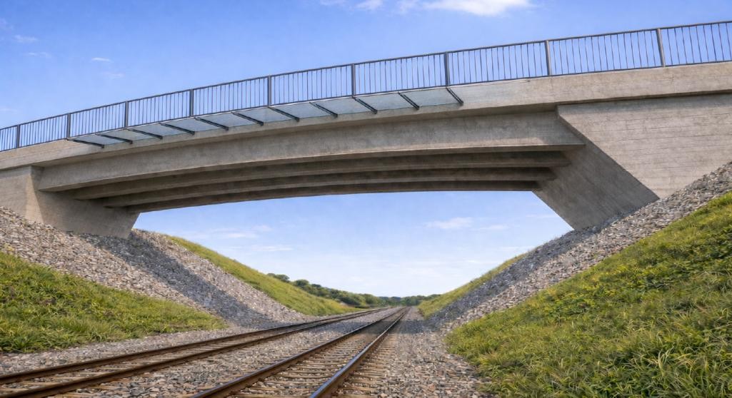 Symbolfoto Brücke mit Gleisen Symbolfoto Brücke mit Gleisen