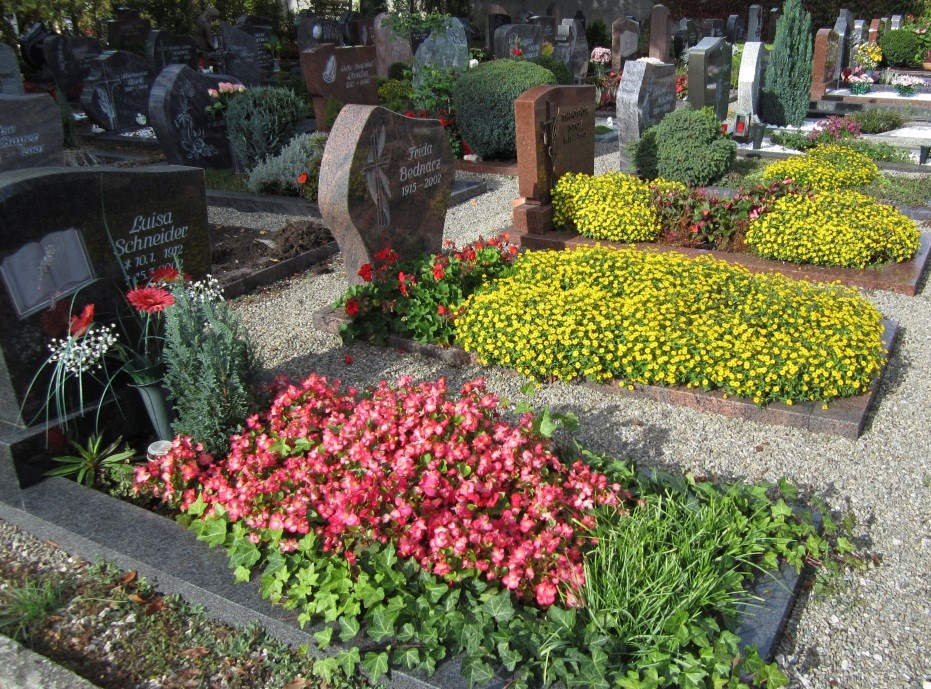 Beispiel für ein Reihengrab