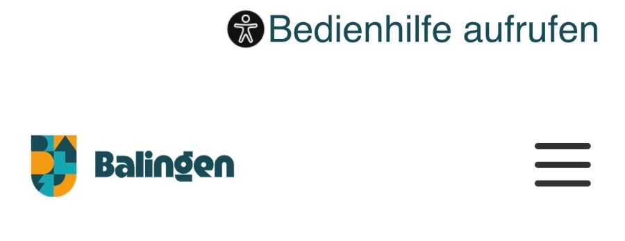 Platz der Bedienhilfe auf dem Smartphone