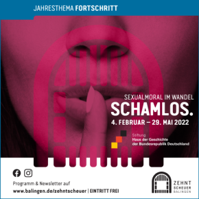Ausstellung SCHAMLOS Anzeige zur Ausstellung SCHAMLOS