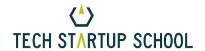 Sie sehen das Logo der Tech Startup School.