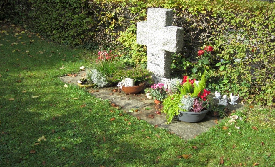 Beispiel für ein anonymes Urnengrabfeld