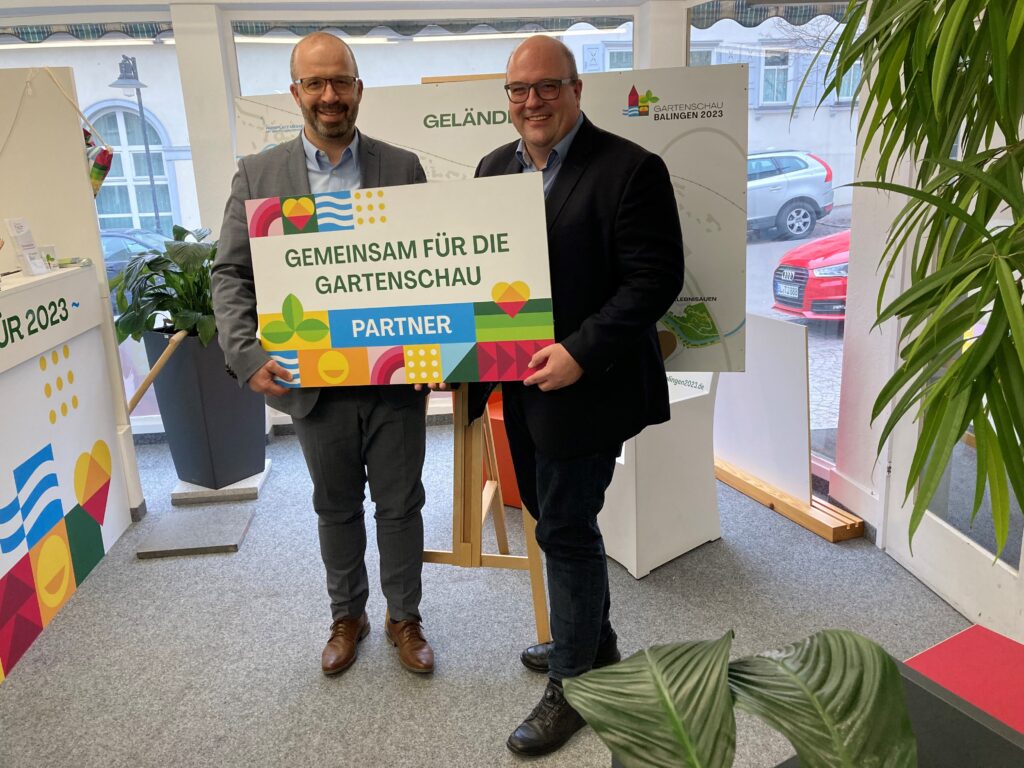 Freuen sich auf die Zusammenarbeit (v.l.): Bürgermeister Ermilio Verrengia, Geschäftsführer Marc Eberhart