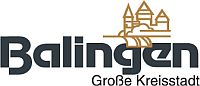Sie sehen das Logo von Balingen, beinhaltet eine Skizzierung vom Zollernschloss.