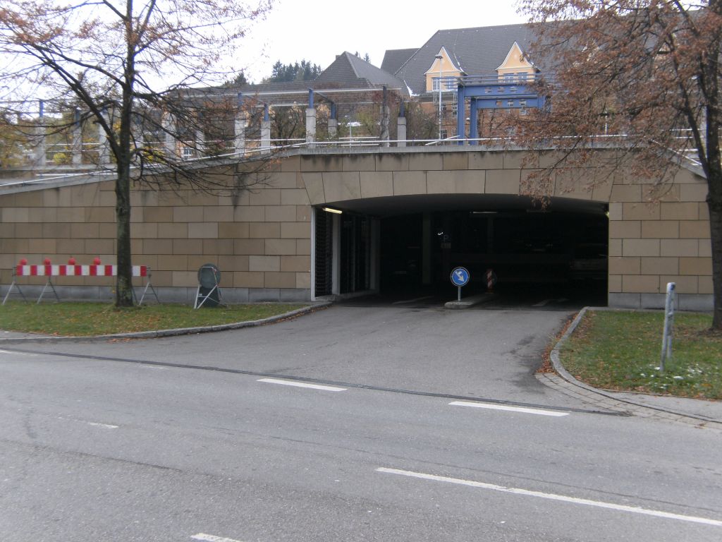Einfahrt in das Parkhaus Wilhelmstraße