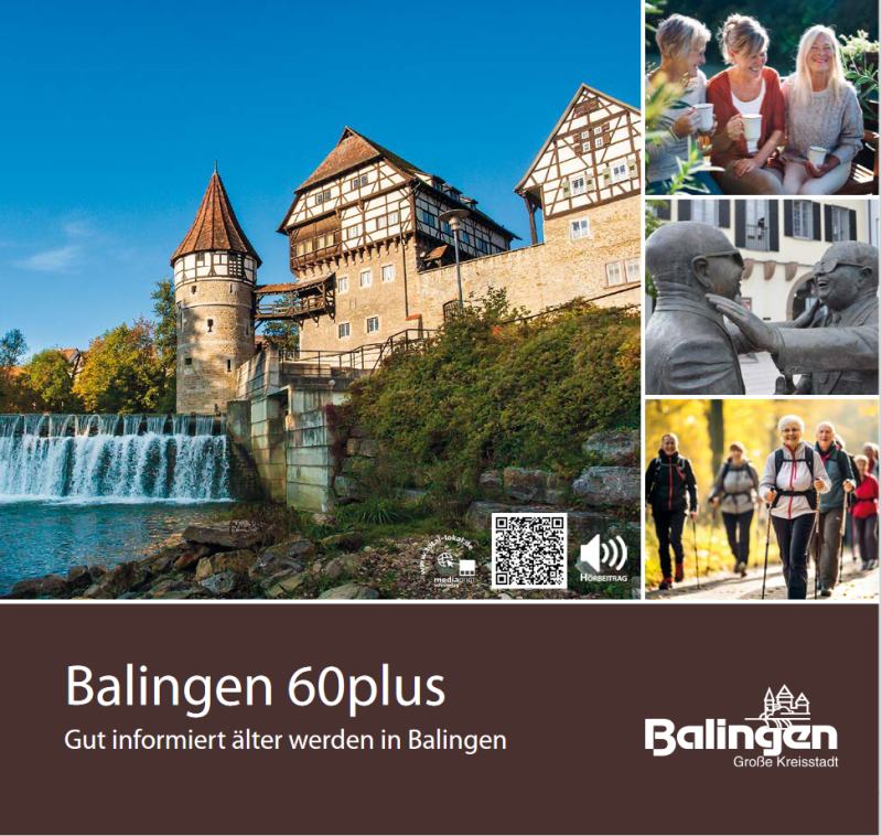 Titelbild der Broschüre Balingen 60plus