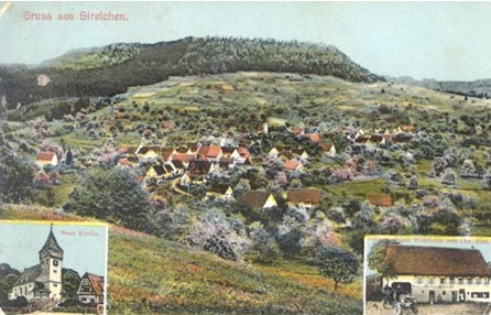 Ansichtskarte von Streichen, etwa 1915