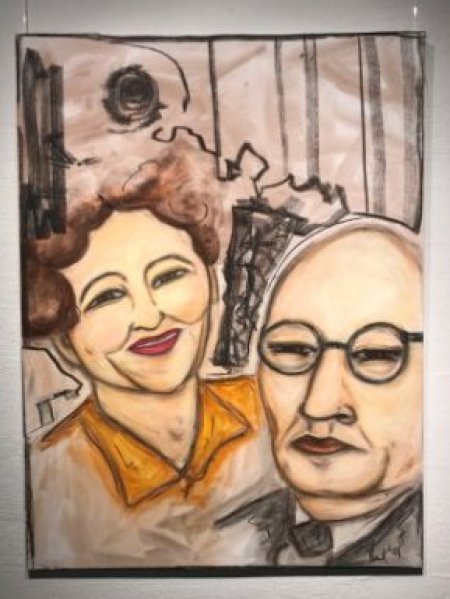 Gemäldedarstellung des Ehepaars Schatzki