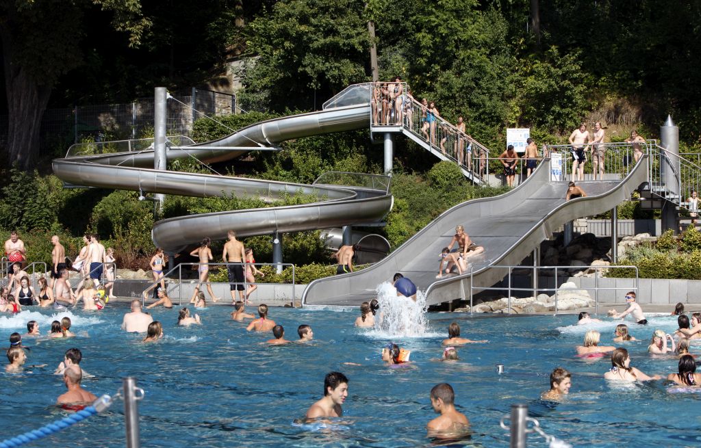 Badegäste im Balinger Freibad