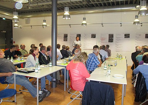 Teilnehmer beim Workshop