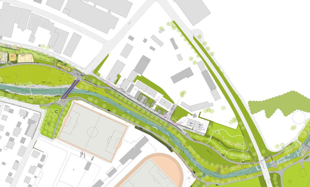 Übersichtslageplan Gewerbegebiet nördliche Hindenburgstraße mit angrenzendem geplanten Gartenschaugelände Übersichtslageplan Gewerbegebiet nördliche Hindenburgstraße mit angrenzendem geplanten Gartenschaugelände