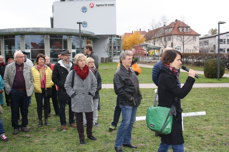 Bürger beim Spaziergang